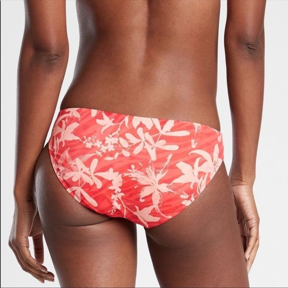 NWT Athleta Clean Medium Printed Floral Bikini Bottoms! 🏝 - Picture 2 of 5